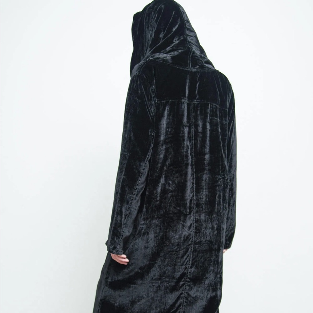 Nicholas K Long Gray Duster Coat, M - Picture 8 of 8